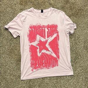 Pink Star Graphic Tee